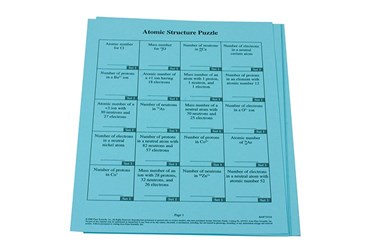Atomic Structure Puzzle and Activity Kit