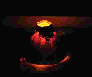 Chemiluminescent Chemical Reactions In A Model Volcano Chemical Demonstration Kit