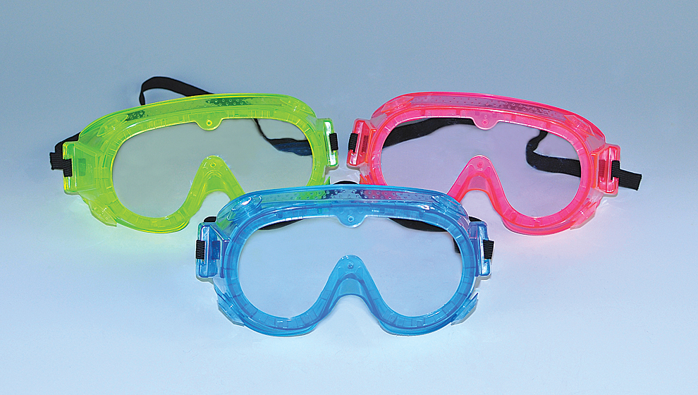Details about   Edu Science Pink Lab Goggles Adjustable Strap Clear Lens Ventilated Design 
