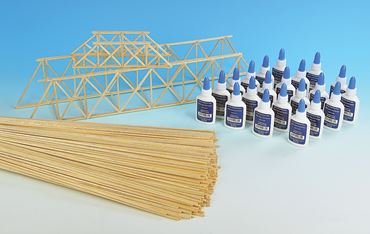 Balsa Bridge Construction Set for Physical Science and Physics
