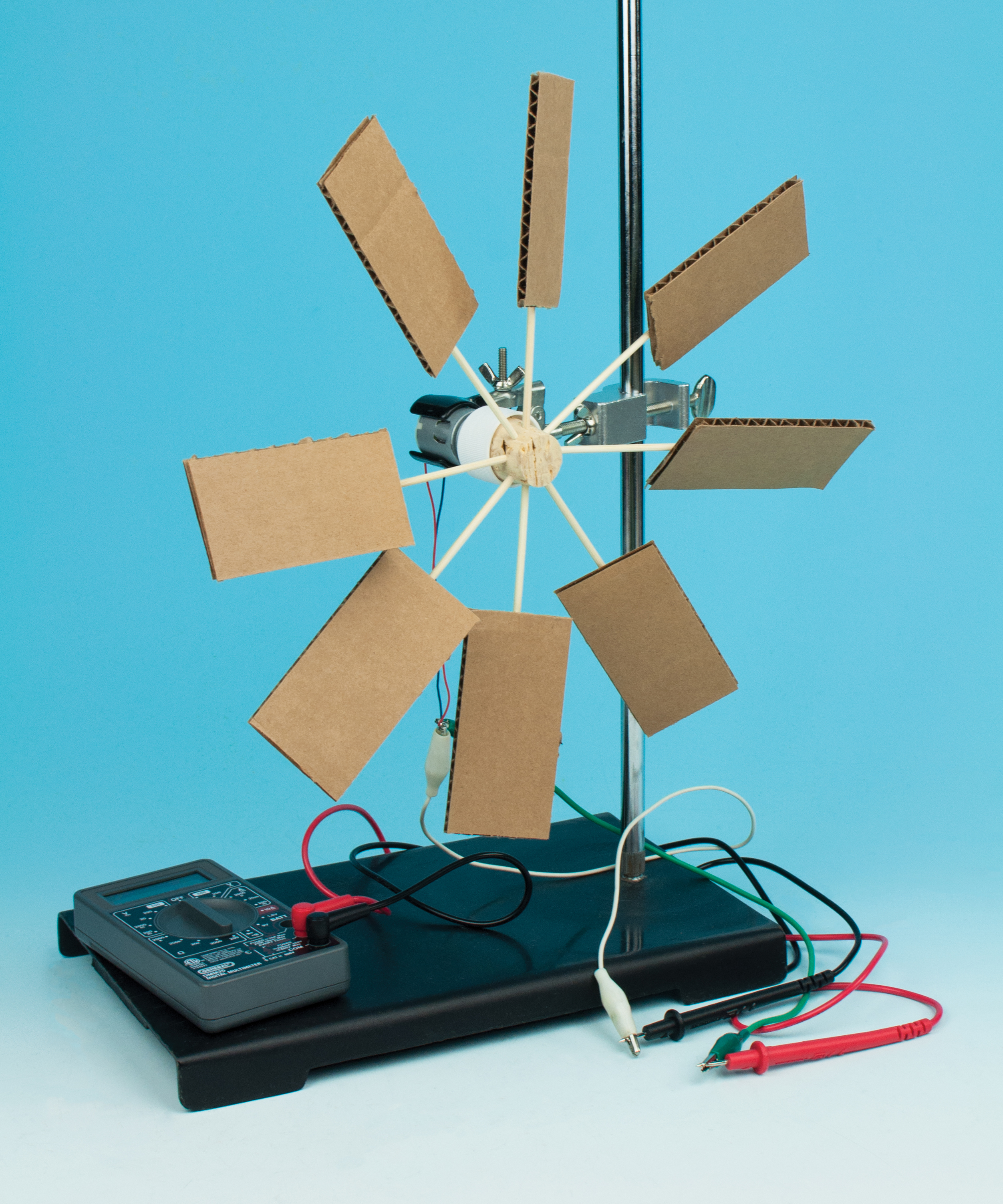 12 Stück DIY Wind Powered Toy Kits Wissenschaft Experiment Lernspielzeug 