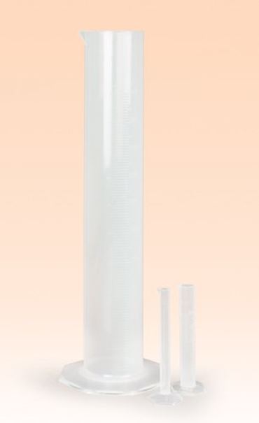 graduated cylinder, cylinder, plastic cylinder