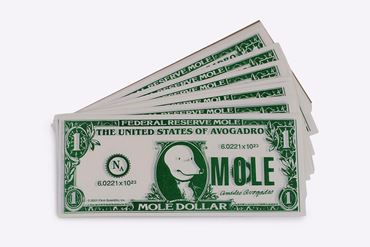 Melting Mole Dollars on Dissolving Paper