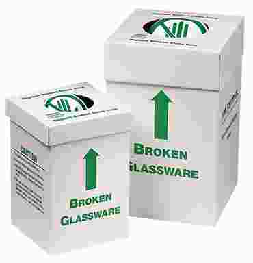 Lab Safety Benchtop Glass Disposal Container