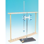 Titration Equipment Drawer Set with Burets, Funnels, Brushes, Support Stands, and Clamps