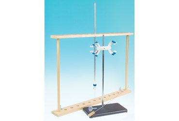 Titration Equipment Drawer Set with Burets, Funnels, Brushes, Support Stands, and Clamps