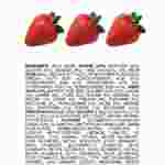 All Natural Strawberry Poster
