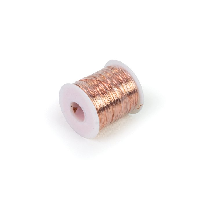 Bare Copper Wire, Annealed, 1lb Spool, 22 AWG, 0.0253 Diameter, 500'  Length (Pack of 1)