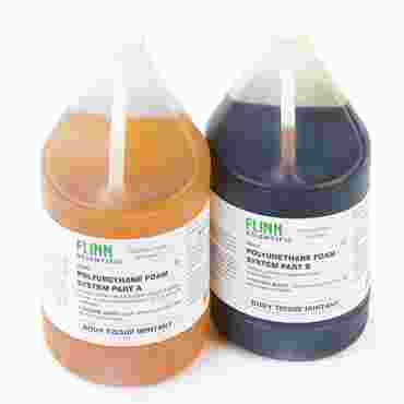 Polyurethane foam system, polyether polyol, polyfunctional isocyanate