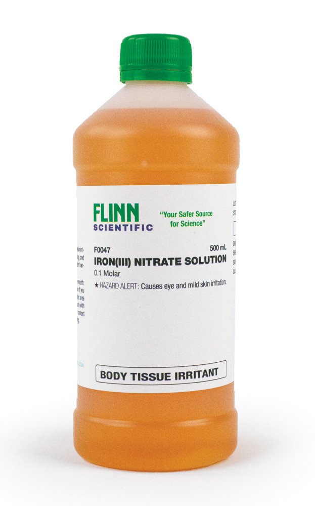 Iron Iii Nitrate Solution 0 1 M 500 Ml Flinn Scientific Iron Iii Nitrate Solution 0 1 M 500 Ml Flinn Scientific