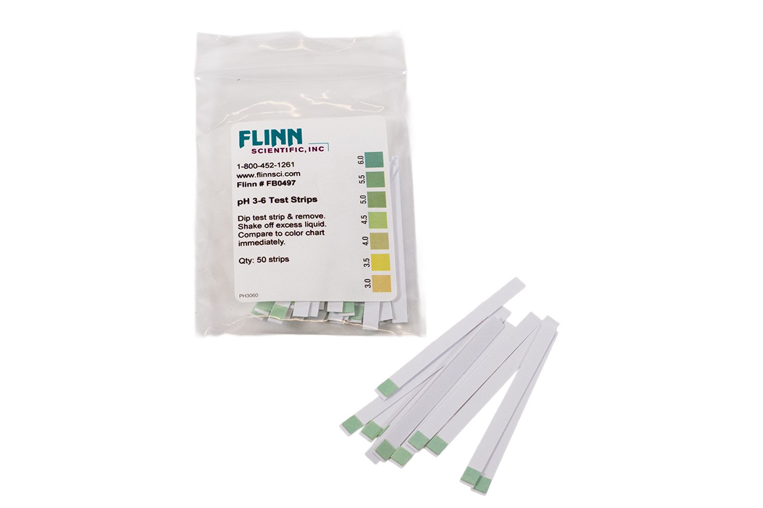 Dip and Read pH Test Strips 3.0 to 6.0
