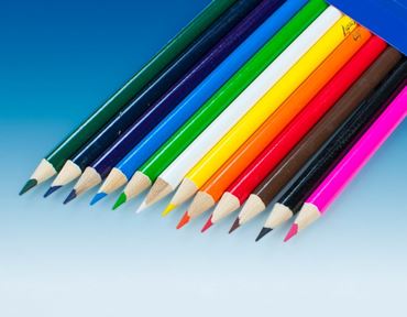 Red Colored Pencil Set