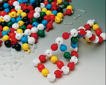 White Pop Beads with 5 Holes