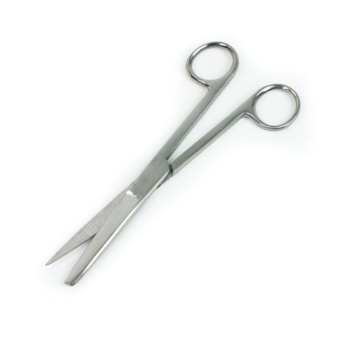 Scissors, Surgical, Sharp/Blunt Points, Curved Blades, 6.5