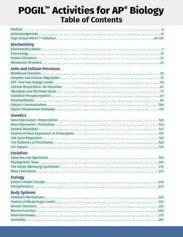 pogil, ap, advanced placement, pogil project