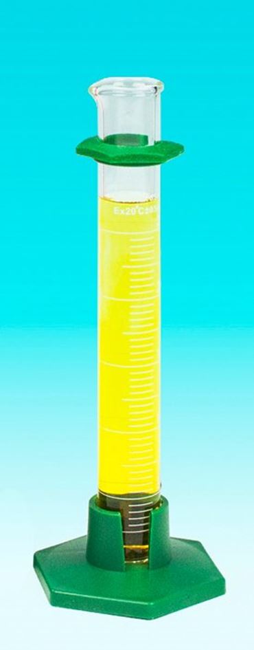 Borosilicate Glass Graduated Cylinder with a Plastic Base 10 mL
