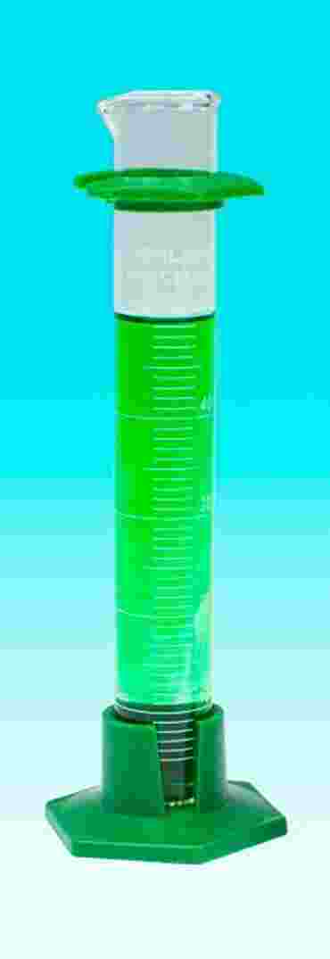 Borosilicate Glass Graduated Cylinder with a Plastic Base 10 mL