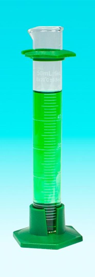 Borosilicate Glass Graduated Cylinder with a Plastic Base 10 mL
