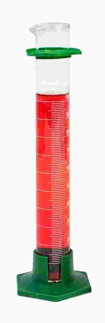 Borosilicate Glass Graduated Cylinder with a Plastic Base 10 mL