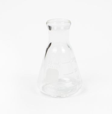 Pyrex® Narrow Mouth Erlenmeyer Flasks with Heavy-Duty Rim, 25 mL