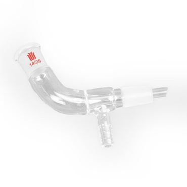 Synthware® Adapter, Vacuum Take-Off, Short Stem, 14/20, 8 mm Glassware for Organic Chemistry
