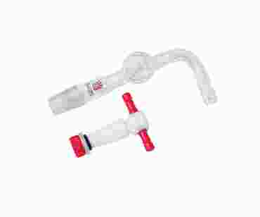 Synthware® Adapter, Vacuum, With 1:5 PTFE Stopcock, 14/20 Glassware for Organic Chemistry