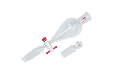 Synthware® Funnel, Separatory, 125 mL, 24/40, 2 mm PTFE Stopcock, Glass Stopper