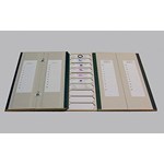 Flat Display Case for 20 Microscope Slides for Biology and Life Science