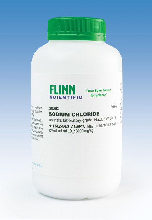 Sodium Chloride Laboratory Grade 500 G Flinn Scientific Sodium Chloride Laboratory Grade 500 G Flinn Scientific