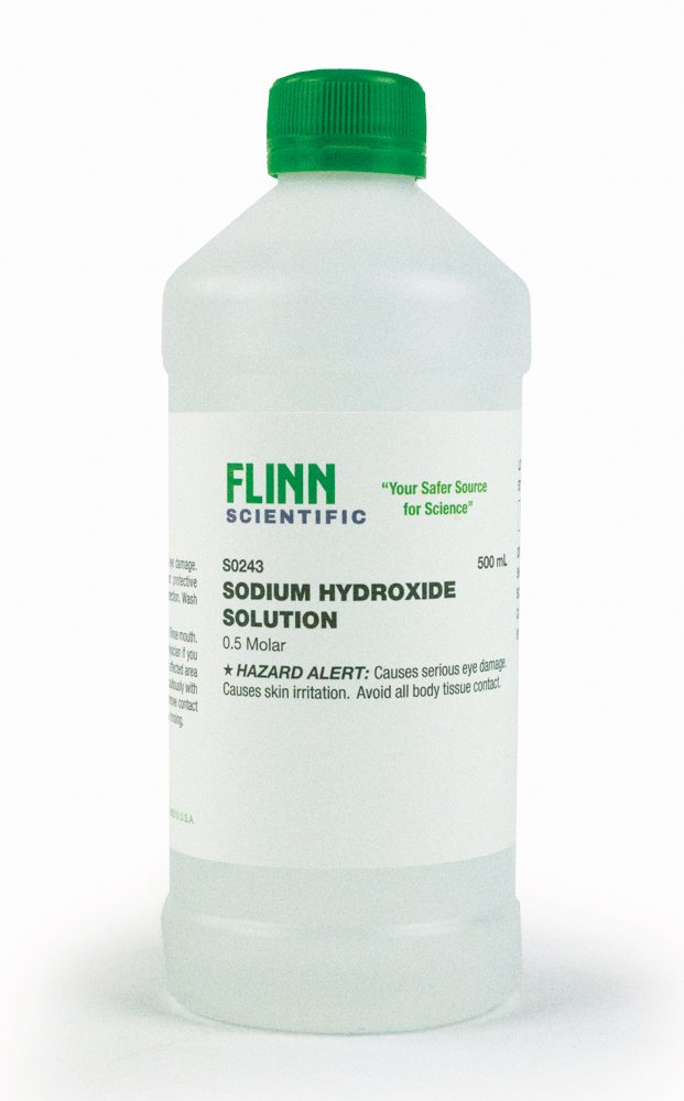 0.5 N, Plastic, Sodium Hydroxide, Aqueous Solution - 6WYL5