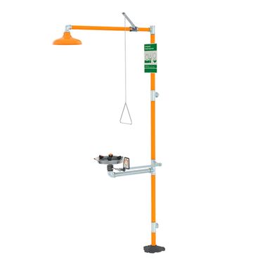 Lab Safety Body Shower and Eyewash Combination