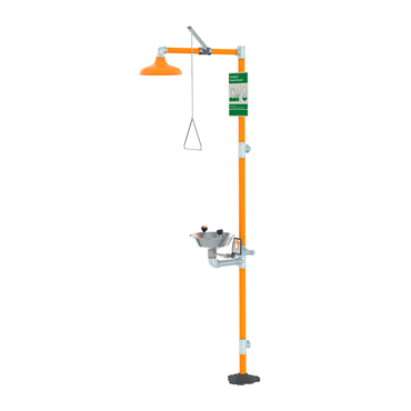 Lab Safety Body Shower and Eyewash Combination