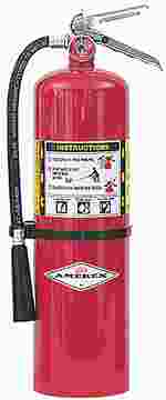Lab Safety Dry Chemical Fire Extinguisher, ABC, 8 lb