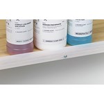 Shelf Lips for Safer Chemical Storage