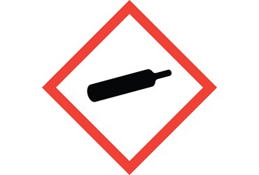 health hazard, flame, exclamation mark, gas cylinder, corrosion, exploding bomb, flame over circle, skull and crossbones