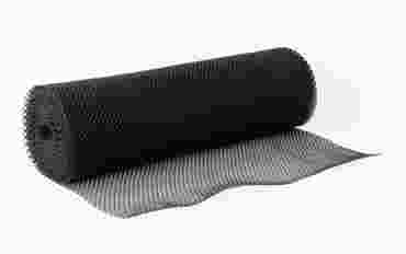 Surface Liner Matting, LDPE, Black, 24" W, 1 Foot