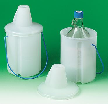 Polyethylene Bottle Carrier for Safe Chemical Transport