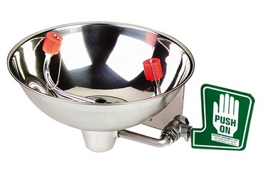 Lab Safety Eyewash with Bowl and Wall Mount
