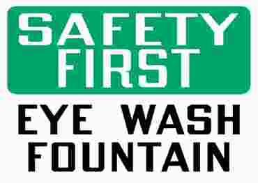 Safety Sign "Eye Wash Fountain"
