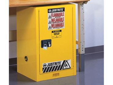Justrite Metal Flammable Storage Cabinet, 12-Gallon