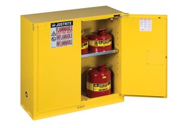 Justrite Metal Flammable Storage Cabinet, 12-Gallon