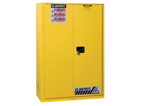 Justrite Metal Flammable Cabinet 45 Gal Self Closing