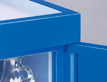 leveling feet, liquid-tight trough, exterior-grade plywood