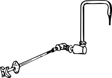 Water Outlet and Gooseneck Faucet for Flinn Lab Fume Hood