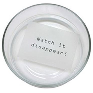 Water Dissolving Paper, Package of 100