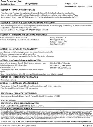 Flinn Safety Data Sheet (SDS) Library Flinn Scientific