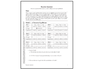 POGIL - Reaction Quotient