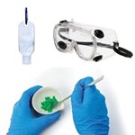 Goggles, Hand Sanitizer and Gloves PPE Bundle