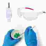 Safety Glasses, Hand Sanitizer and Gloves PPE Bundle
