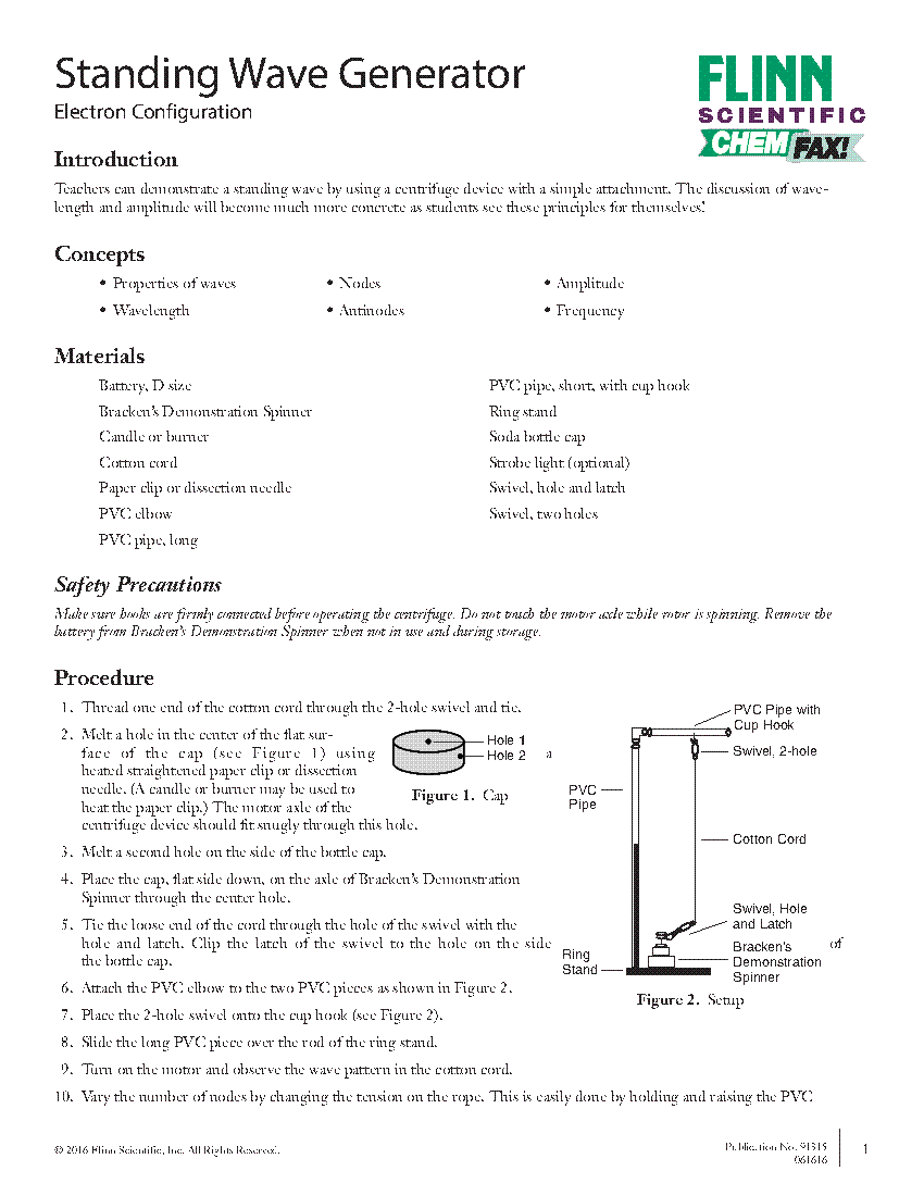 Standing Wave Generator Flinn Scientific